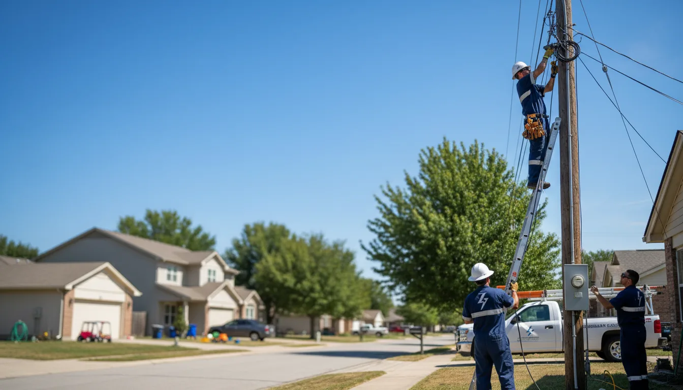 Residential electrician providing installation services in Damar, KS